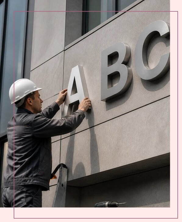 Буквы из алюминия в Междуреченске по цене от 6568 р. | Аванза-Мжд