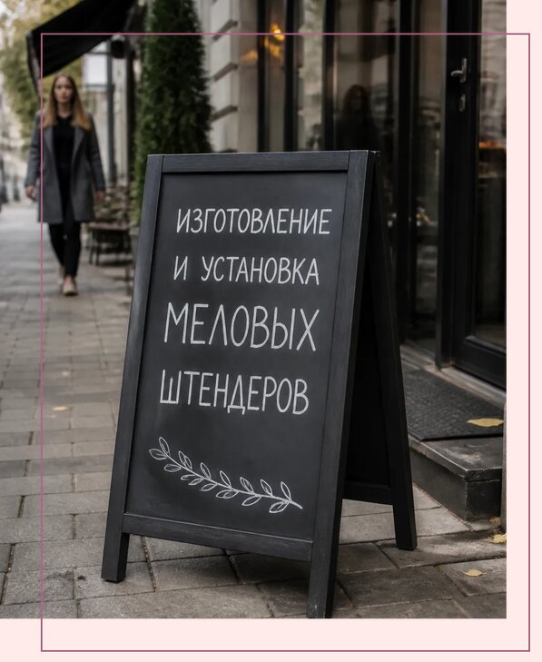 Меловые штендеры в Междуреченске по цене от 6568 р. | Аванза-Мжд